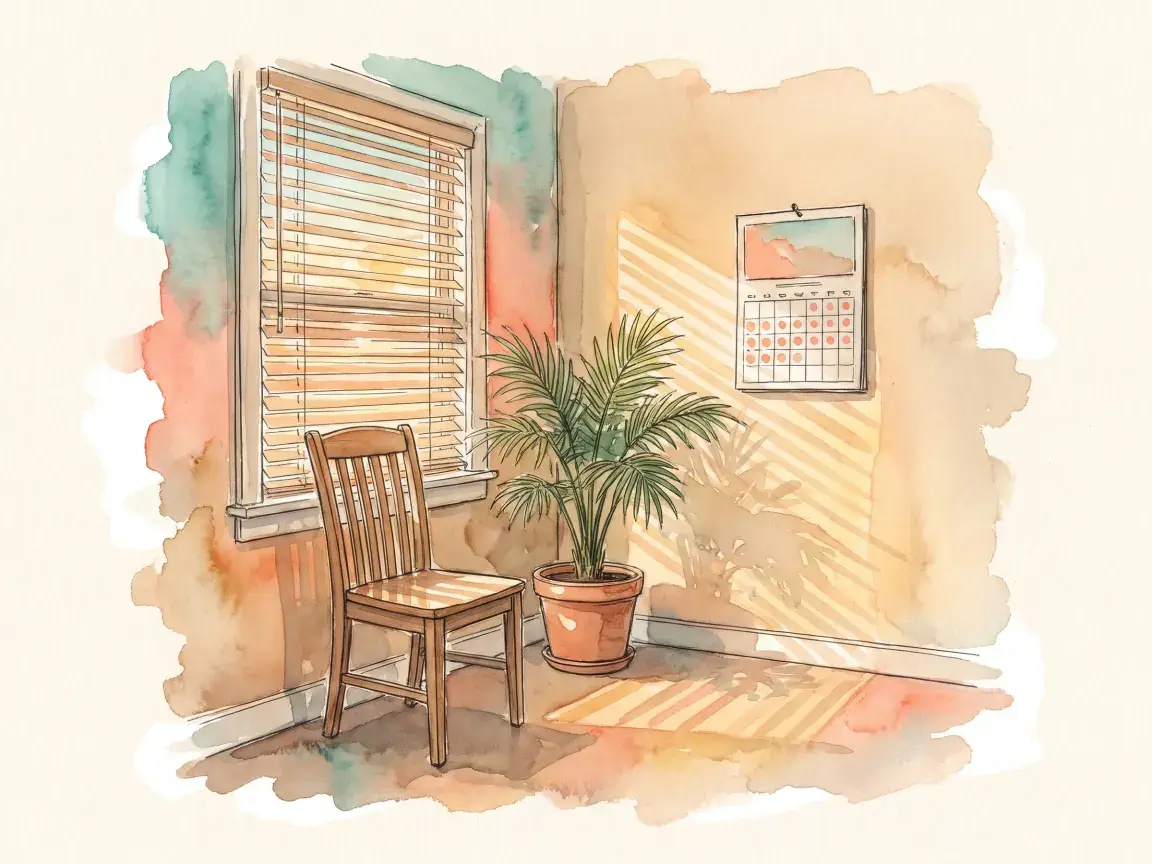 Watercolor illustrating appointment reminders for a Gulf Coast small business