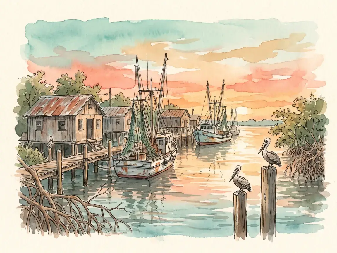 Watercolor of Cortez Village